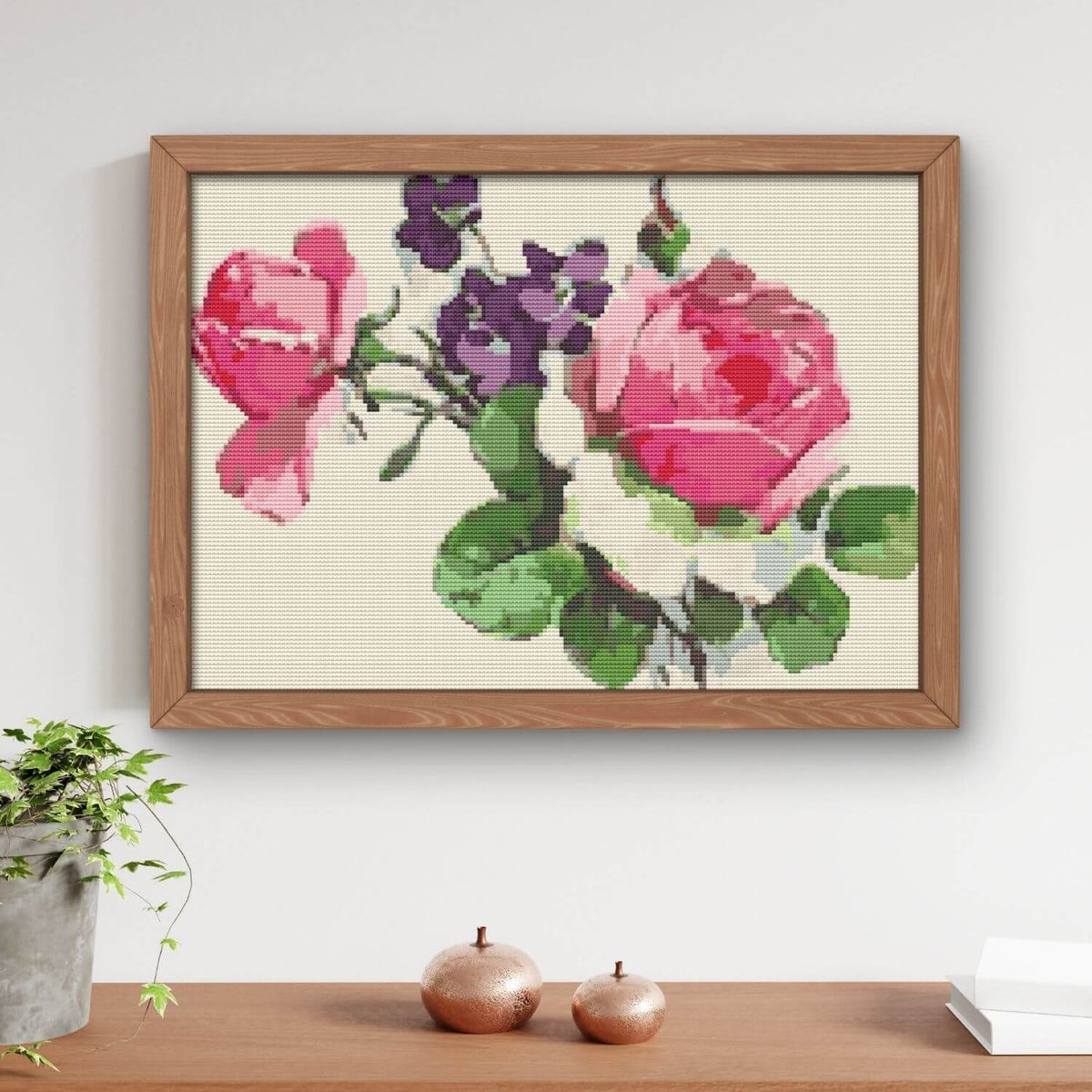 Pink Roses Cross Stitch Pattern - Premium Cross Stitch Pattern - Catharina Klein