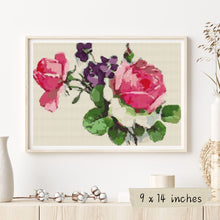 Pink Roses Cross Stitch Kit | Catharina Klein