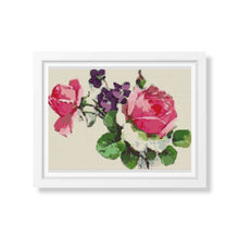 Pink Roses Cross Stitch Pattern | Catharina Klein