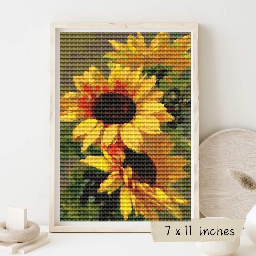 Sunflowers Cross Stitch Kit