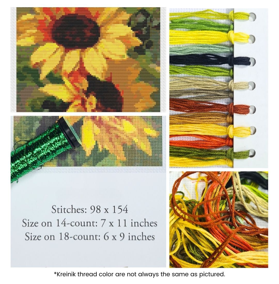 Sunflowers Cross Stitch Kit | Catharina Klein