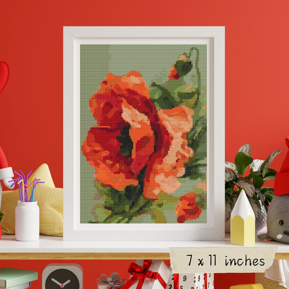 Poppies Cross Stitch Kit | Catharina Klein