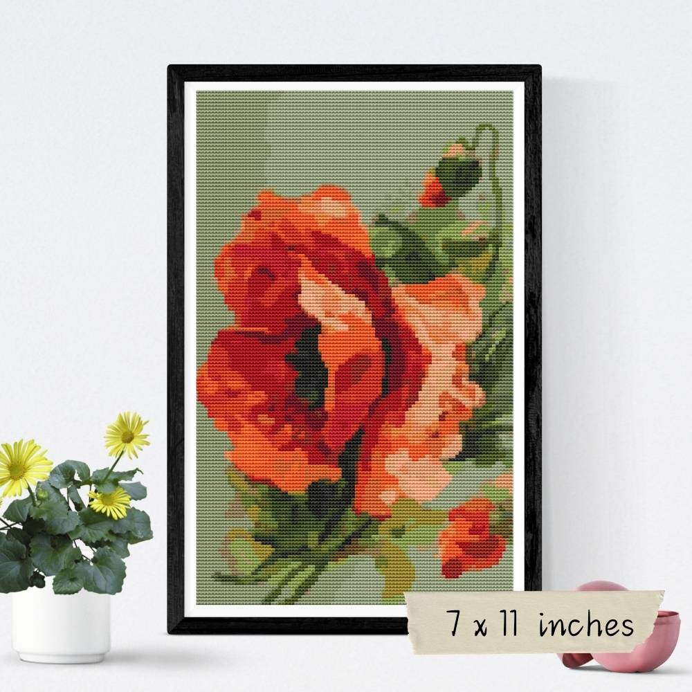 Poppies Cross Stitch Kit