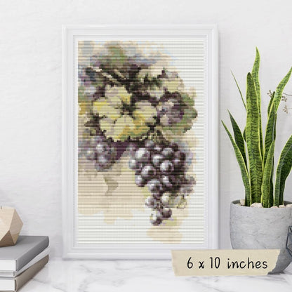 Grapes Cross Stitch Pattern