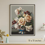 Vase of Roses Cross Stitch Kit