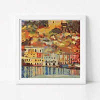 Malcesine Cross Stitch Kit - Premium Cross Stitch Kit - Gustav Klimt