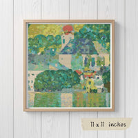 Church in Unterach Cross Stitch Kit - Premium Cross Stitch Kit - Gustav Klimt