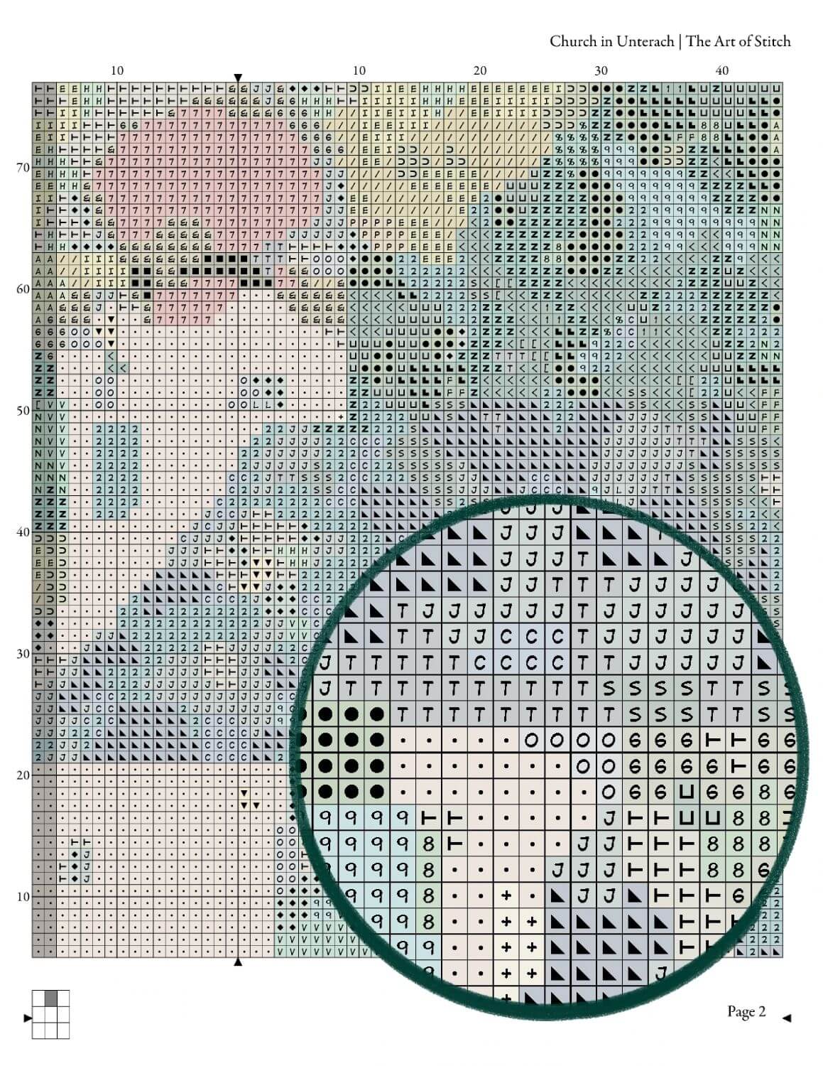 Church in Unterach Cross Stitch Pattern - Premium Cross Stitch Pattern - Gustav Klimt