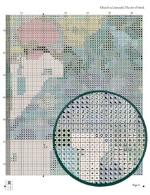 Church in Unterach Cross Stitch Pattern - Premium Cross Stitch Pattern - Gustav Klimt
