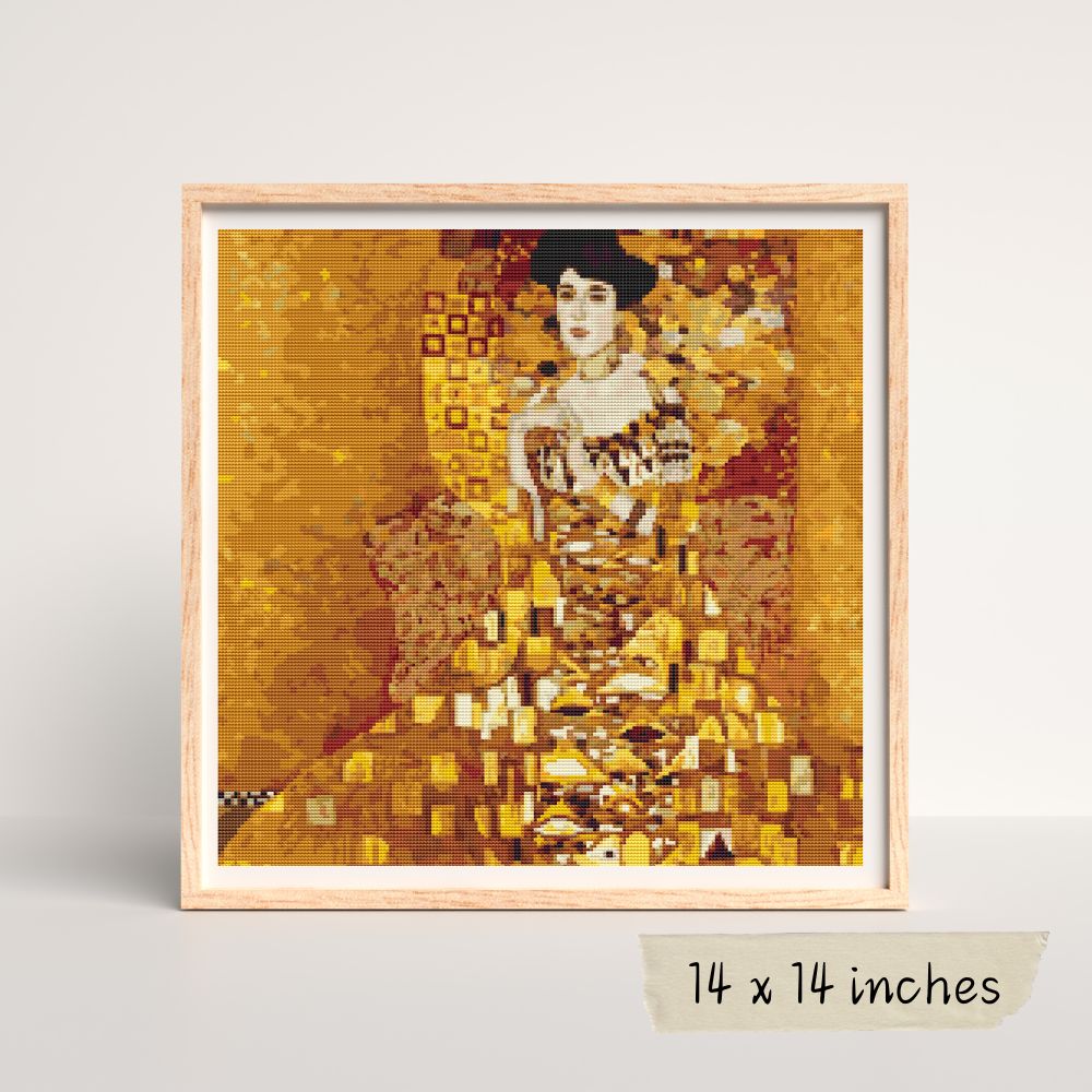 Portrait of Adele Bloch Bauer Cross Stitch Kit | Gustav Klimt