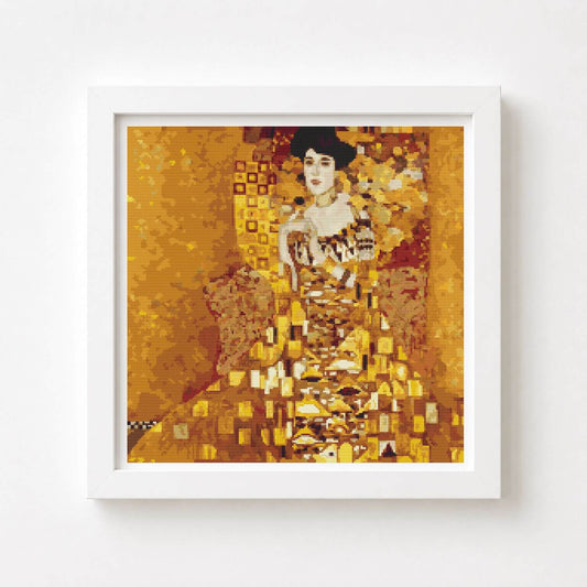Portrait of Adele Bloch Bauer Cross Stitch Kit - Premium Cross Stitch Kit - Gustav Klimt