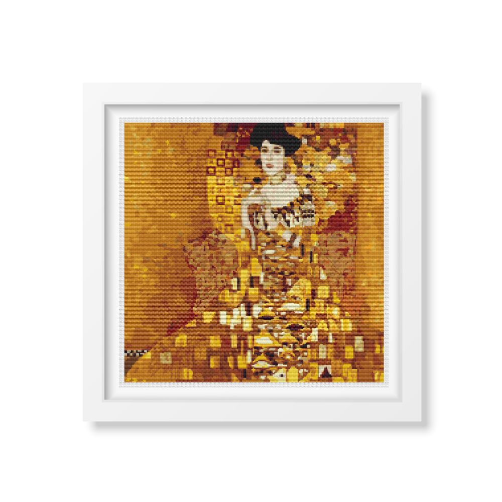 Portrait of Adele Bloch Bauer Cross Stitch Kit | Gustav Klimt