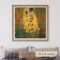 The Kiss Cross Stitch Pattern by Gustav Klimt