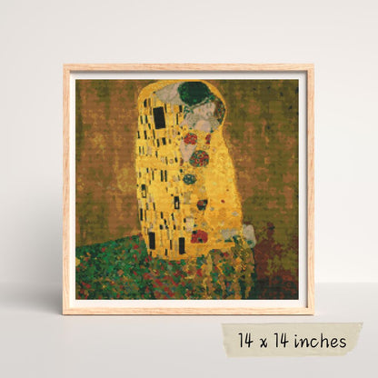 The Kiss Cross Stitch Kit | Gustav Klimt