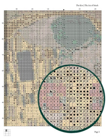 The Kiss Cross Stitch Pattern - Premium Cross Stitch Pattern - Gustav Klimt