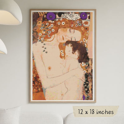 Mother and Child Cross Stitch Pattern