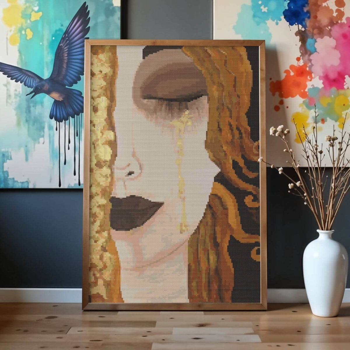 Freya’s Tears Cross Stitch Pattern - Premium Cross Stitch Pattern - Gustav Klimt