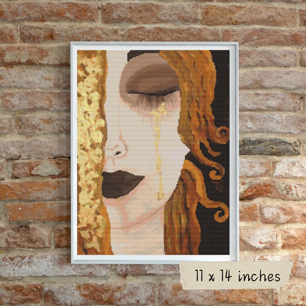 Freya’s Tears Cross Stitch Kit | Gustav Klimt