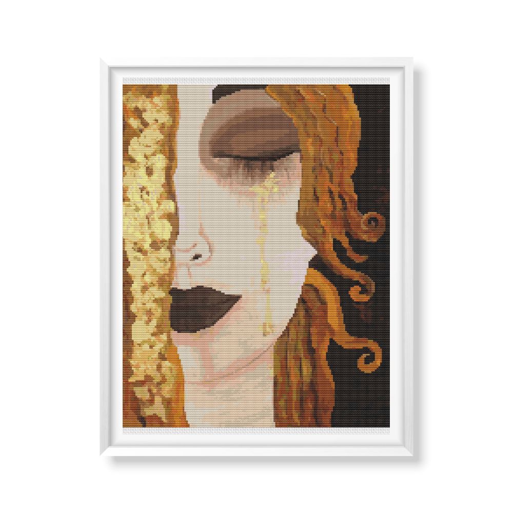 Freya’s Tears Cross Stitch Kit | Gustav Klimt