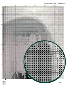 Portrait of Helen Klimt Cross Stitch Pattern - Premium Cross Stitch Pattern - Gustav Klimt
