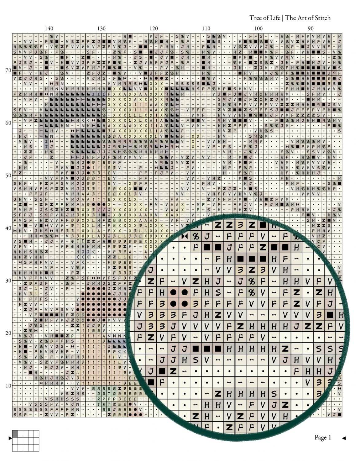 Tree of Life Cross Stitch Pattern - Premium Cross Stitch Pattern - Gustav Klimt