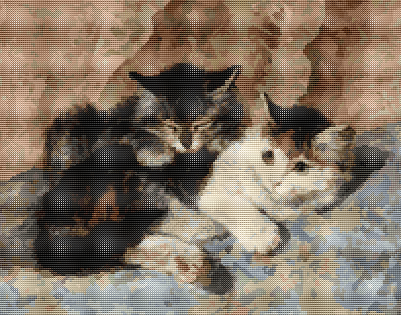 Best of Friends Cross Stitch Kit | Henriette Ronner Knip