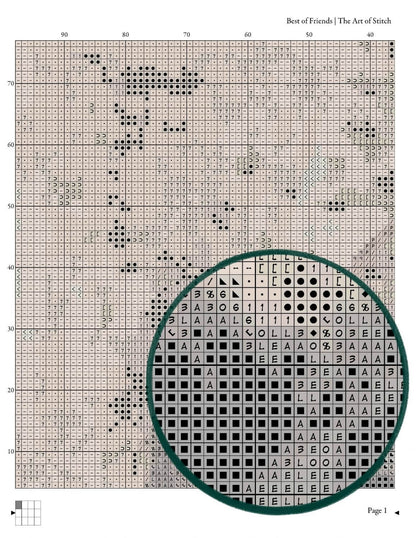 Best of Friends Cross Stitch Pattern - Premium Cross Stitch Pattern - Henriette Ronner Knip