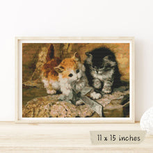 Kittens and Bows Cross Stitch Pattern | Henriette Ronner Knip