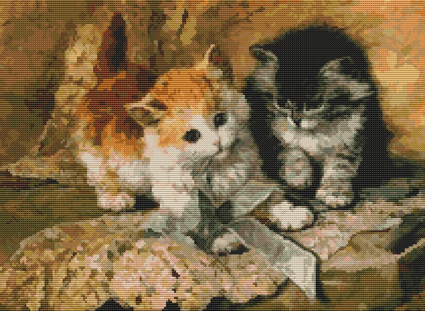 Kittens and Bows Cross Stitch Kit | Henriette Ronner Knip