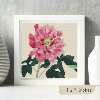 Peonies Cross Stitch Pattern