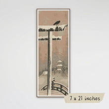 Torii and Crow in the Snow Cross Stitch Kit