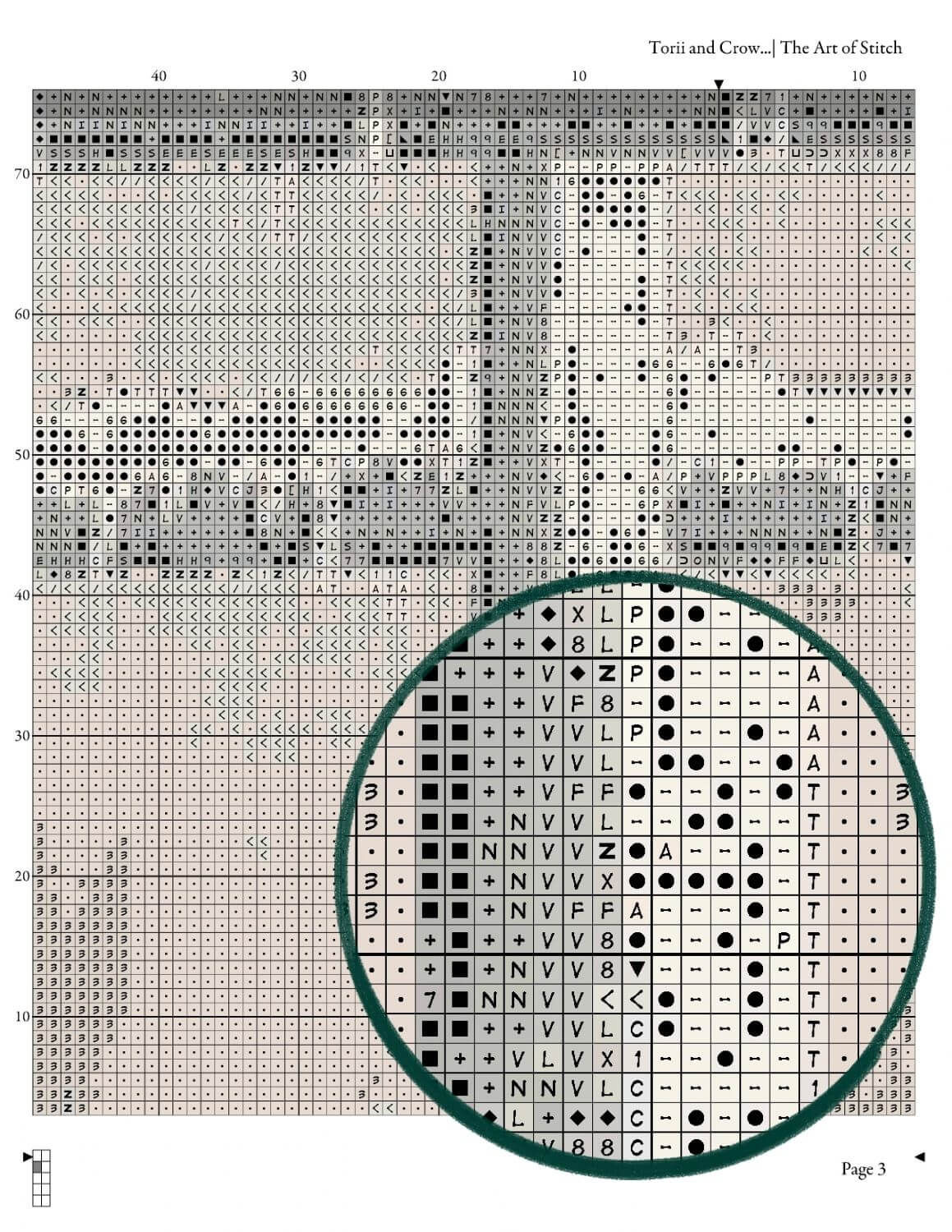 Torii and Crow in the Snow Cross Stitch Pattern - Premium Cross Stitch Pattern - Ohara Koson