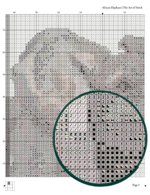 African Elephant Cross Stitch Pattern - Premium Cross Stitch Pattern - Friedrich Wilhelm Kuhnert