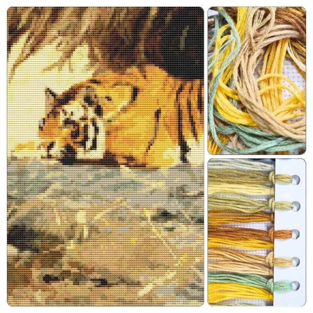 Tiger Cross Stitch Kit