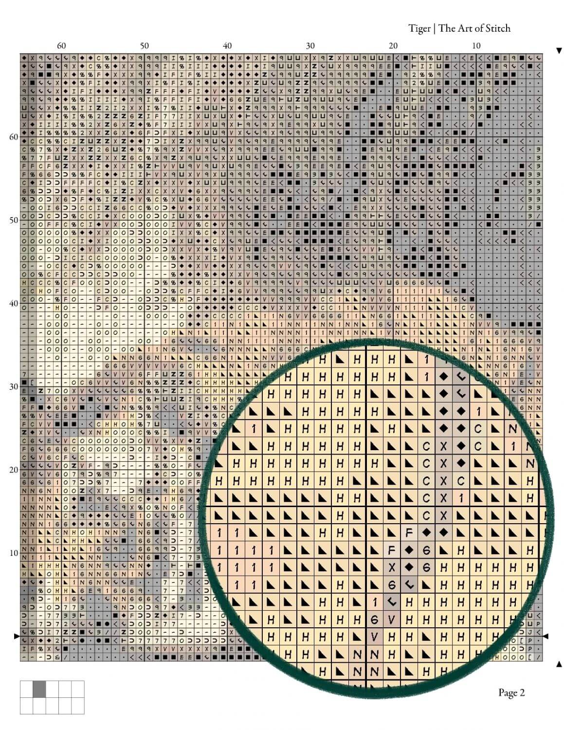 Tiger Cross Stitch Kit - Premium Cross Stitch Kit - Friedrich Wilhelm Kuhnert