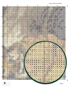 Tiger Cross Stitch Kit - Premium Cross Stitch Kit - Friedrich Wilhelm Kuhnert