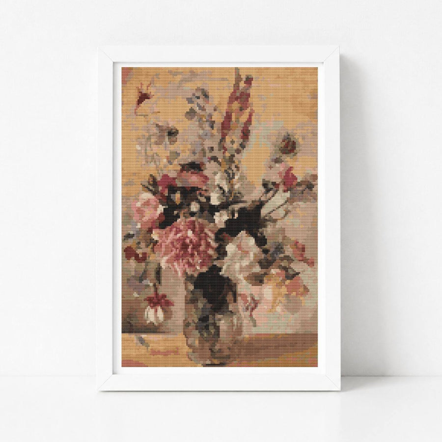 A Garden Bunch Cross Stitch Pattern