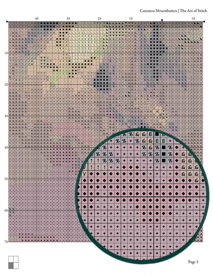 Countess Mountbatten of Burma Cross Stitch Pattern