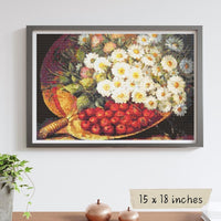 A Summer Still Life Cross Stitch Kit - Premium Cross Stitch Kit - August Laux