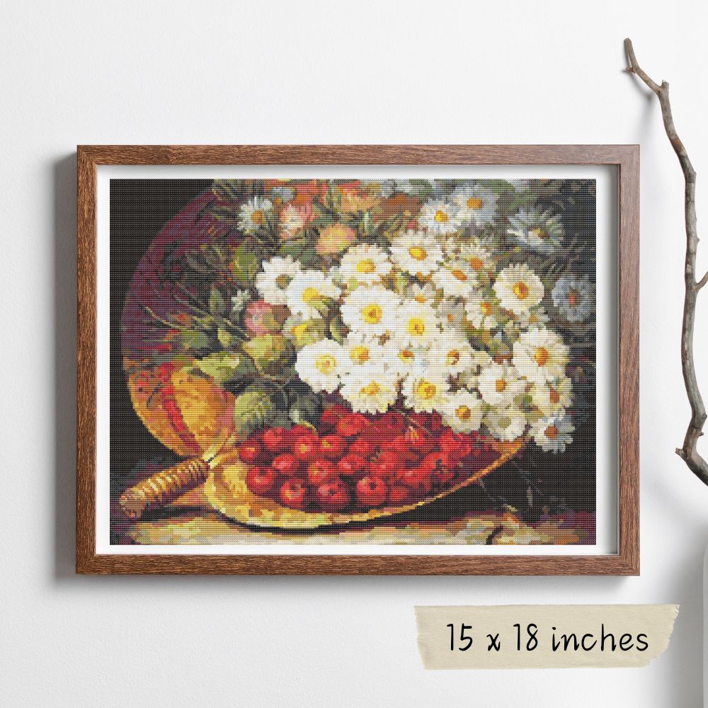 A Summer Still Life Cross Stitch Kit | August Laux