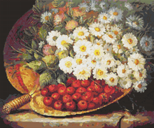 A Summer Still Life Cross Stitch Pattern | August Laux