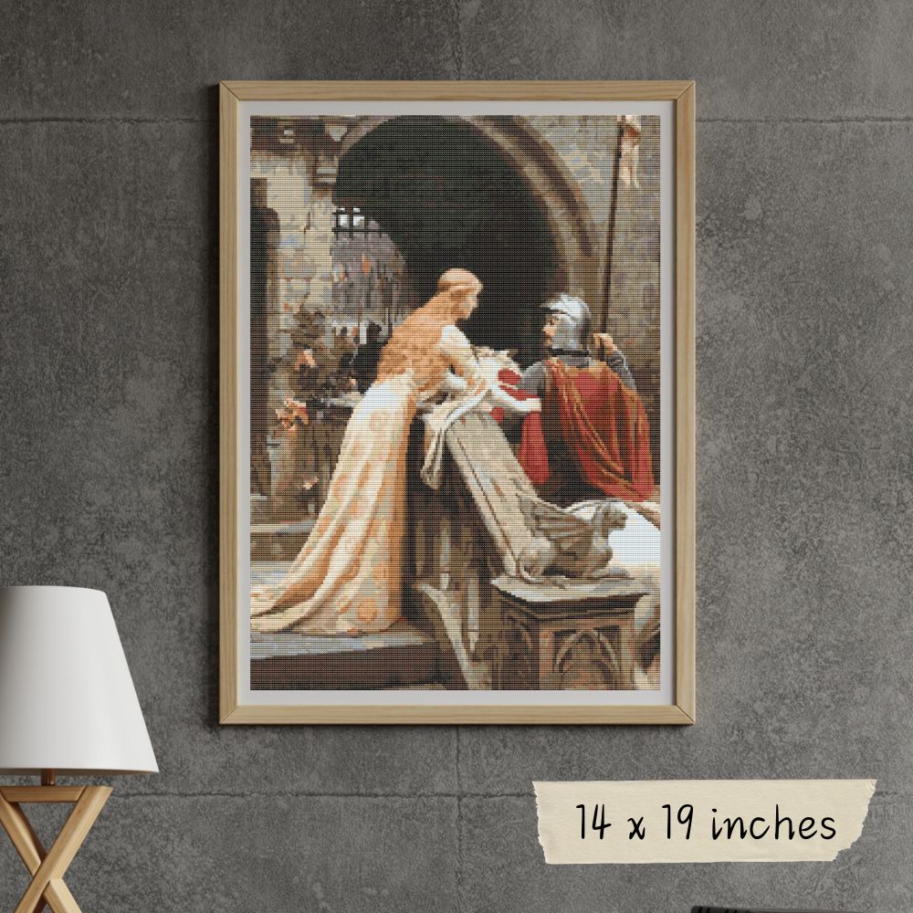 God Speed Cross Stitch Pattern | Edmund Blair Leighton