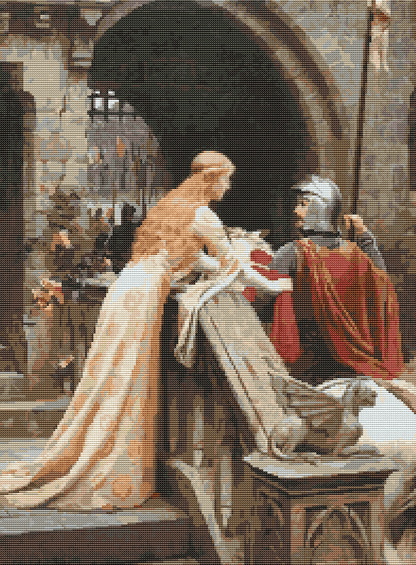 God Speed Cross Stitch Kit | Edmund Blair Leighton