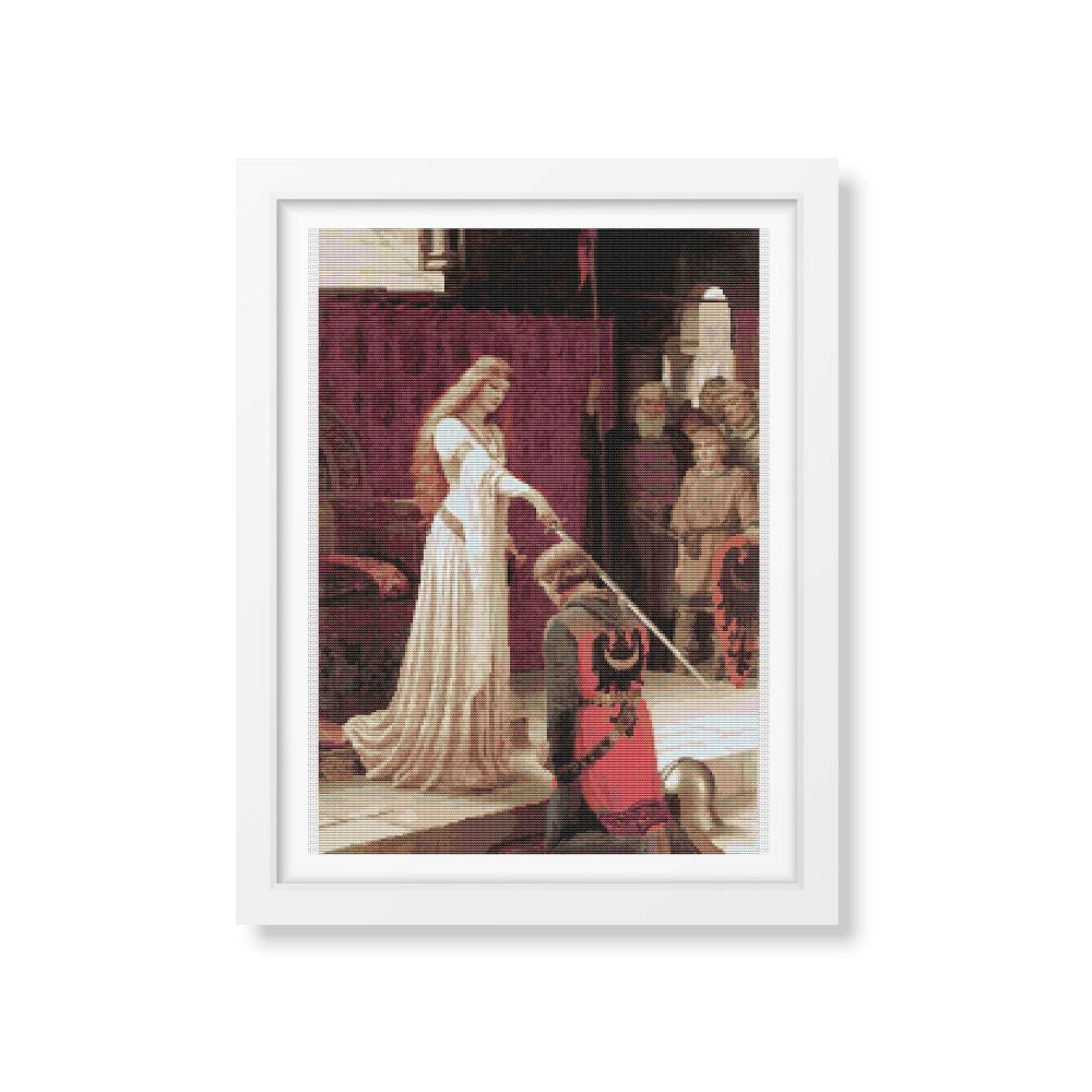 The Accolade Cross Stitch Kit | Edmund Blair Leighton