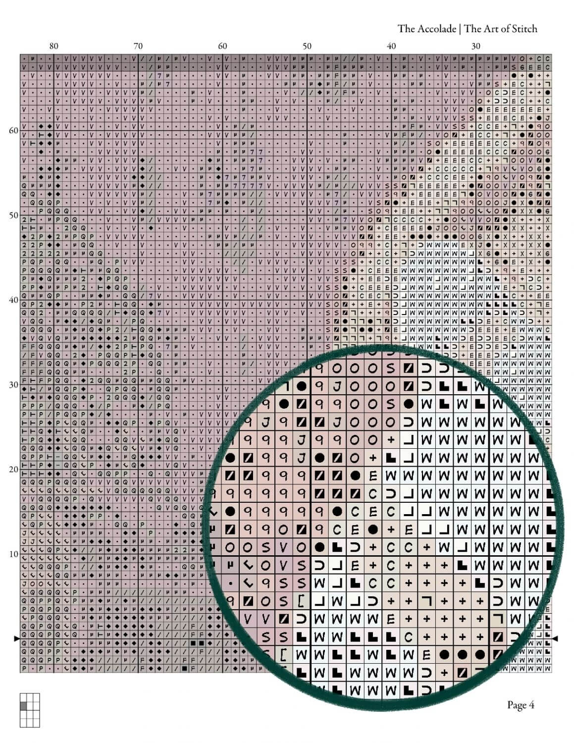 The Accolade Cross Stitch Pattern