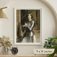 Joan of Arc Cross Stitch Pattern - Premium Cross Stitch Pattern - Charles - Amable Lenoir