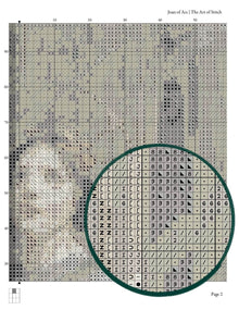 Joan of Arc Cross Stitch Pattern