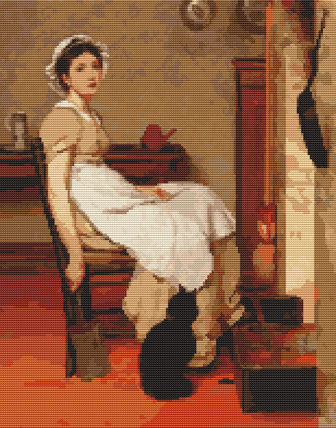 Her First Place Cross Stitch Pattern by G.D. Leslie