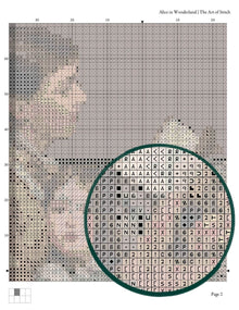 Alice in Wonderland Cross Stitch Pattern