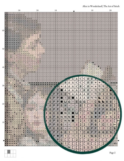 Alice in Wonderland Cross Stitch Pattern